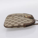 GUCCI GG Supreme Web Sherry Line Bag PVC Beige Gold 904 02 047 Auth BA15648-5