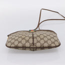 GUCCI GG Supreme Web Sherry Line Bag PVC Beige Gold 904 02 047 Auth BA15648-9