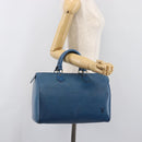 LOUIS VUITTON Epi Speedy 35 Hand Bag Toledo Blue M42995 LV Auth BA15651-24