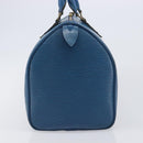 LOUIS VUITTON Epi Speedy 35 Hand Bag Toledo Blue M42995 LV Auth BA15651-4