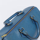 LOUIS VUITTON Epi Speedy 35 Hand Bag Toledo Blue M42995 LV Auth BA15651-6