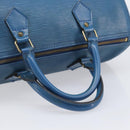 LOUIS VUITTON Epi Speedy 35 Hand Bag Toledo Blue M42995 LV Auth BA15651-7