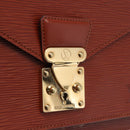 LOUIS VUITTON Epi Monceau 28 Hand Bag Brown M52123 LV Auth BA15652-23