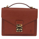 LOUIS VUITTON Epi Monceau 28 Hand Bag Brown M52123 LV Auth BA15652-13