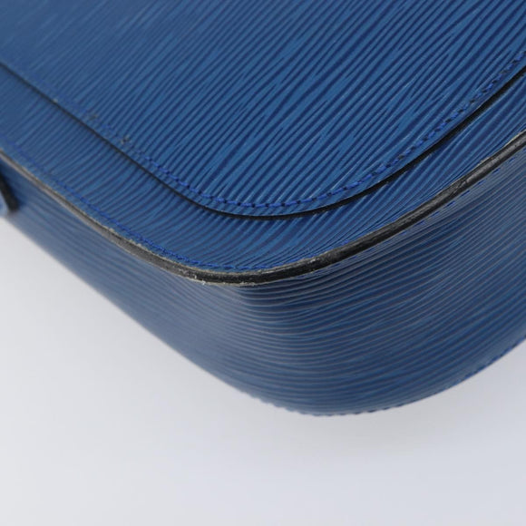 LOUIS VUITTON Epi Saint Cloud GM Shoulder Bag Toledo Blue M52195 LV Auth BA15654