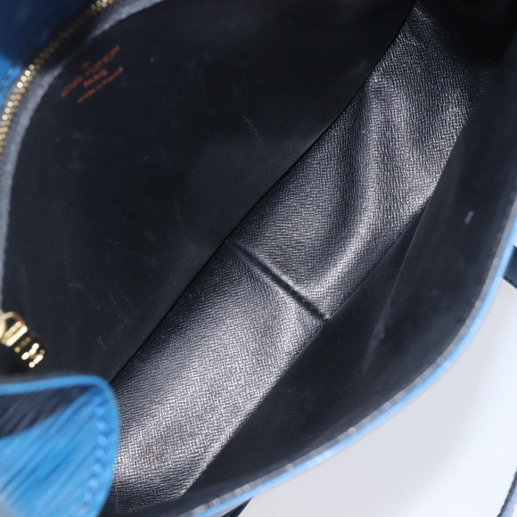 LOUIS VUITTON Epi Saint Cloud GM Shoulder Bag Toledo Blue M52195 LV Auth BA15654