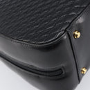 BALLY Hand Bag Leather Black Gold Auth BA15655A-14