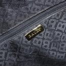 BALLY Hand Bag Leather Black Gold Auth BA15655A-18