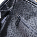 BALLY Hand Bag Leather Black Gold Auth BA15655A-21