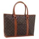 LOUIS VUITTON Monogram Sac Weekend PM Tote Bag M42425 LV Auth BA15659-1
