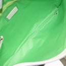 BVLGARI Logo Mania Shoulder Bag Nylon Light Blue Silver Auth BA1566-11