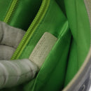 BVLGARI Logo Mania Shoulder Bag Nylon Light Blue Silver Auth BA1566-12