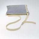 BVLGARI Logo Mania Shoulder Bag Nylon Light Blue Silver Auth BA1566-7