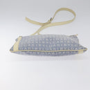 BVLGARI Logo Mania Shoulder Bag Nylon Light Blue Silver Auth BA1566-5