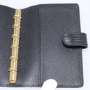 LOUIS VUITTON Epi Agenda PM Day Planner Cover Black R20092 LV Auth BA15663-19