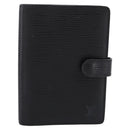 LOUIS VUITTON Epi Agenda PM Day Planner Cover Black R20092 LV Auth BA15663-13
