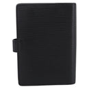 LOUIS VUITTON Epi Agenda PM Day Planner Cover Black R20092 LV Auth BA15663-2