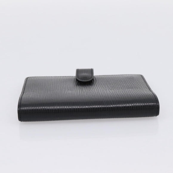LOUIS VUITTON Epi Agenda PM Day Planner Cover Black R20092 LV Auth BA15663