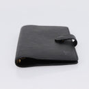 LOUIS VUITTON Epi Agenda PM Day Planner Cover Black R20092 LV Auth BA15663-6