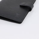 LOUIS VUITTON Epi Agenda PM Day Planner Cover Black R20092 LV Auth BA15663-7