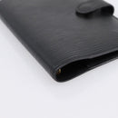 LOUIS VUITTON Epi Agenda PM Day Planner Cover Black R20092 LV Auth BA15663-14