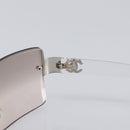 CHANEL Rimless Sunglasses plastic Clear CC Auth BA15664M-8