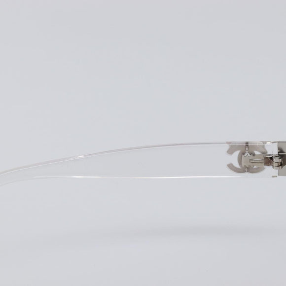 CHANEL Rimless Sunglasses plastic Clear CC Auth BA15664M