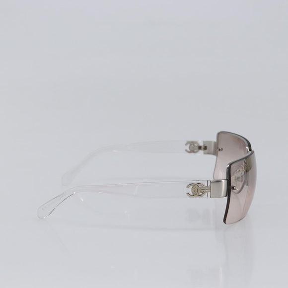 CHANEL Rimless Sunglasses plastic Clear CC Auth BA15664M