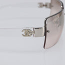 CHANEL Rimless Sunglasses plastic Clear CC Auth BA15664M-7