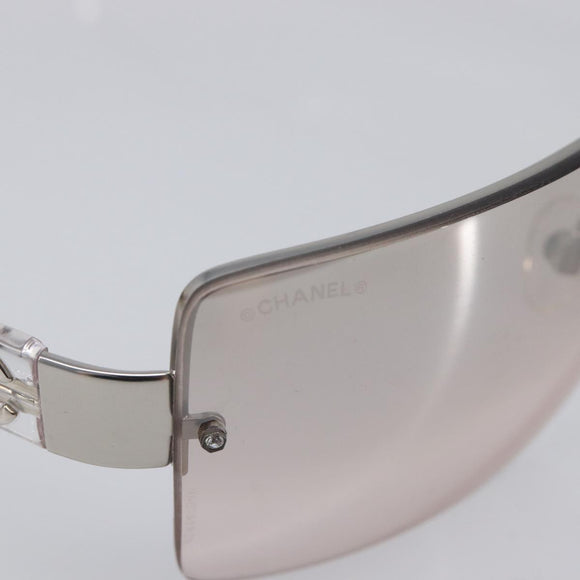 CHANEL Rimless Sunglasses plastic Clear CC Auth BA15664M