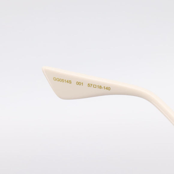 GUCCI Sunglasses plastic Ivory Auth BA15668V