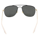 GUCCI Sunglasses plastic Ivory Auth BA15668V-3