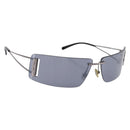Miu Miu Rimless Sunglasses metal Black Auth BA15669V-1