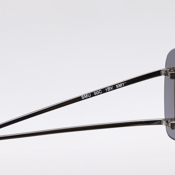 Miu Miu Rimless Sunglasses metal Black Auth BA15669V