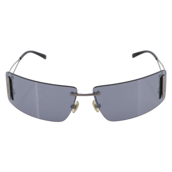 Miu Miu Rimless Sunglasses metal Black Auth BA15669V