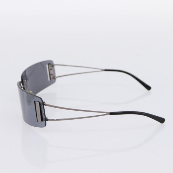 Miu Miu Rimless Sunglasses metal Black Auth BA15669V