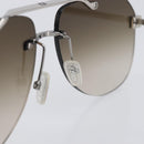FENDI Rimless Sunglasses metal Black Auth BA15677M-13