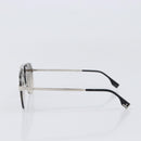 FENDI Rimless Sunglasses metal Black Auth BA15677M-4