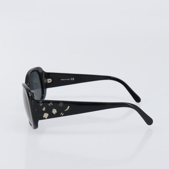 CHANEL Sunglasses plastic Black CC Auth BA15678V