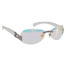 CHANEL Rimless Sunglasses plastic Clear CC Auth BA15679-1