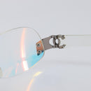 CHANEL Rimless Sunglasses plastic Clear CC Auth BA15679-9