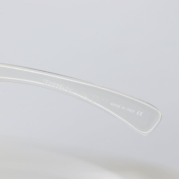 CHANEL Rimless Sunglasses plastic Clear CC Auth BA15679