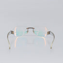 CHANEL Rimless Sunglasses plastic Clear CC Auth BA15679-2