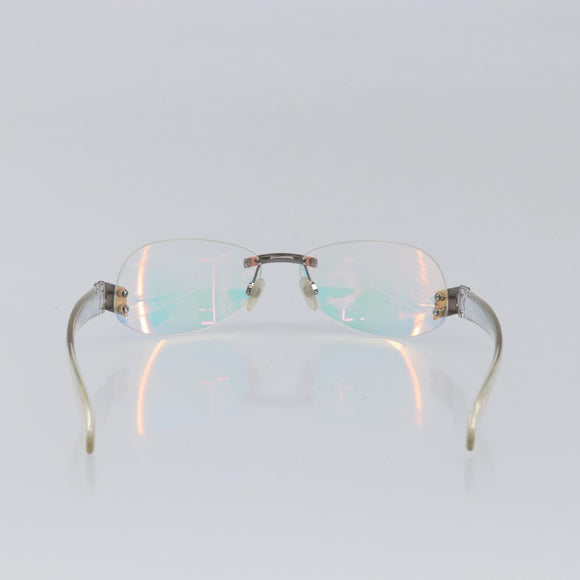 CHANEL Rimless Sunglasses plastic Clear CC Auth BA15679