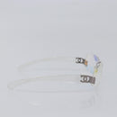 CHANEL Rimless Sunglasses plastic Clear CC Auth BA15679-4