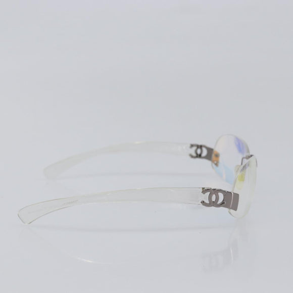 CHANEL Rimless Sunglasses plastic Clear CC Auth BA15679