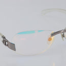CHANEL Rimless Sunglasses plastic Clear CC Auth BA15679-5