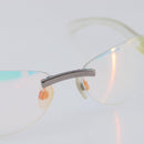 CHANEL Rimless Sunglasses plastic Clear CC Auth BA15679-7