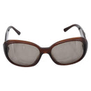 CHANEL Camelia Sunglasses plastic Brown CC Auth BA15680-2