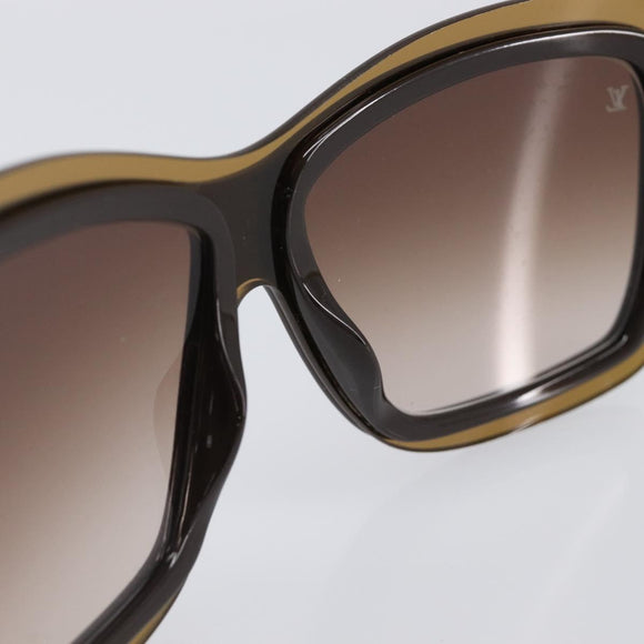 LOUIS VUITTON Sunglasses plastic Brown Z0323W LV Auth BA15683